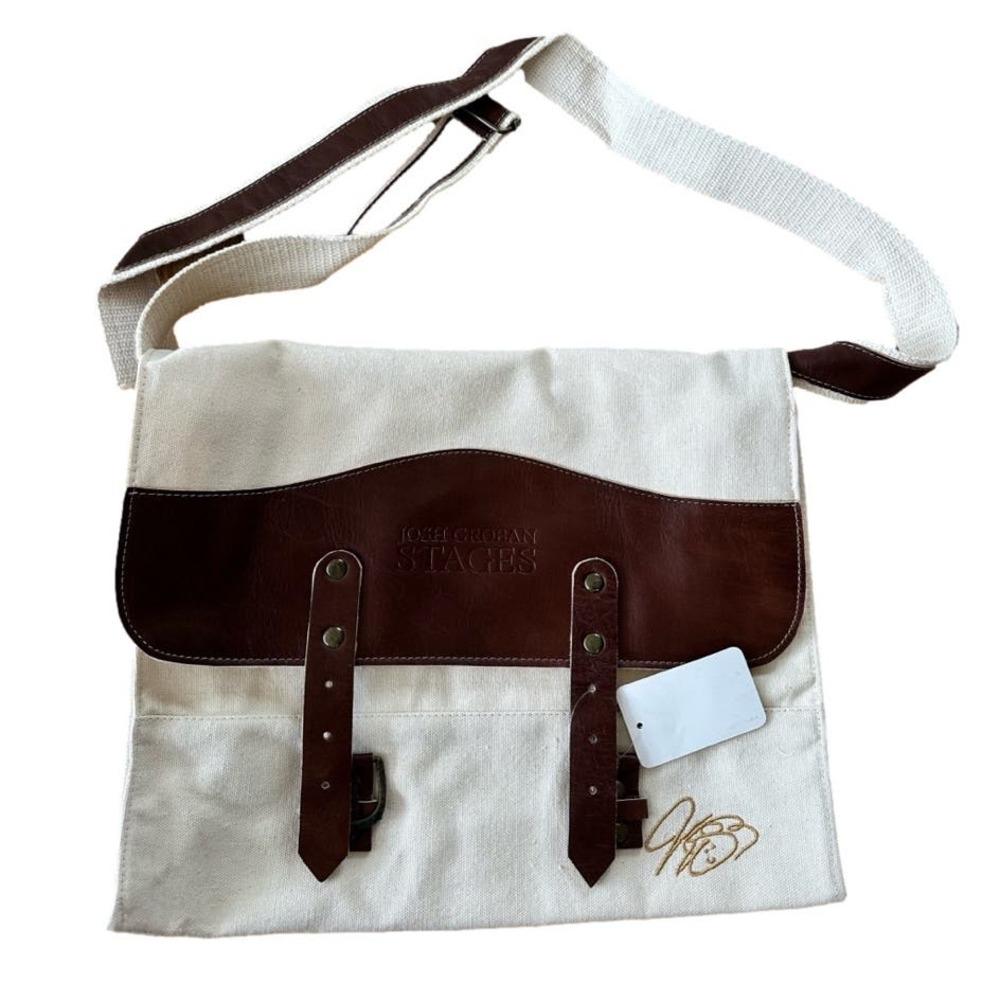 NEW!  Josh‎ Groban Stages unisex messenger bag - canvas